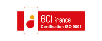 Logo de la certification BCI France iso-9001 attribuée à HARMONY.