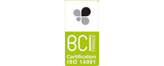 Logo de la certification BCI France iso-14001 attribuée à HARMONY.