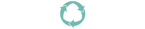 Pictogramme expliquant qu'Harmony privilégie l'utilisation de matières recyclées et recyclables dans la confection de ses produits.